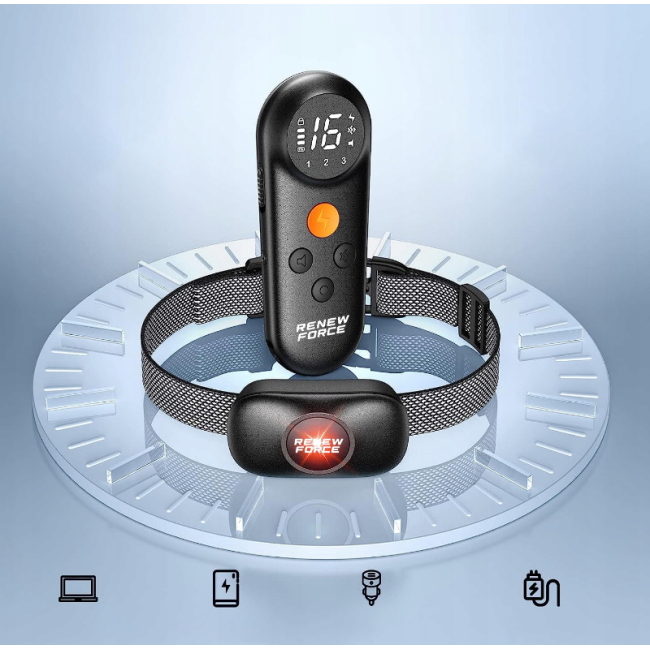 Електроошийник для тренування собак RENEW FORCE 1000м + пульт дистанційного керування (Польща)