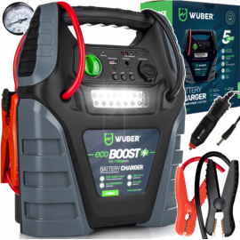 Пусковий пристрій (Бустер) з компресором 5в1 17Ач Wuber (Польща)