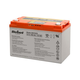 Аккумулятор гелевый глубокой разрядки Rebel 12V 100ah LCD (BAT0410)