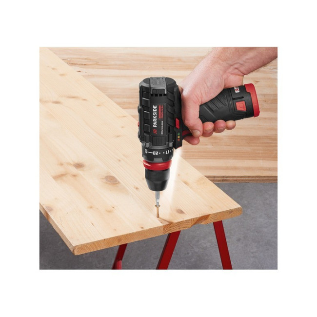 Акумуляторний безщітковий шуруповерт – дрель зі знімним патроном Parkside PBSPA 12 C3