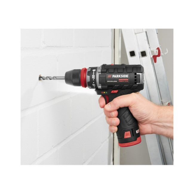 Акумуляторний безщітковий шуруповерт – дрель зі знімним патроном Parkside PBSPA 12 C3