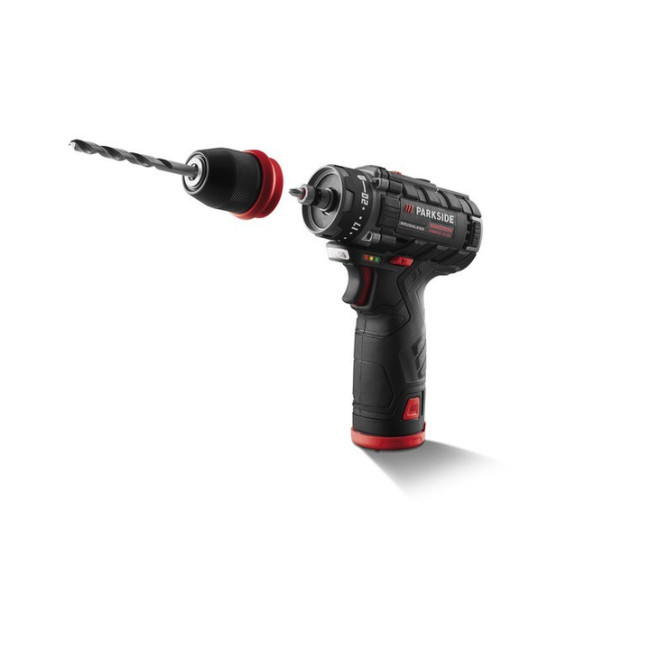 Акумуляторний безщітковий шуруповерт – дрель зі знімним патроном Parkside PBSPA 12 C3
