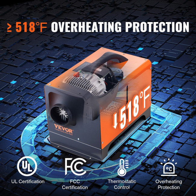 Автономний дизельний обігрівач Vevor 5кВт (Німеччина)