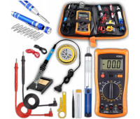 Електричний паяльник Mar-Pol XL Kit 80Вт 220-480°C і набір інструментів для пайки (M79345)