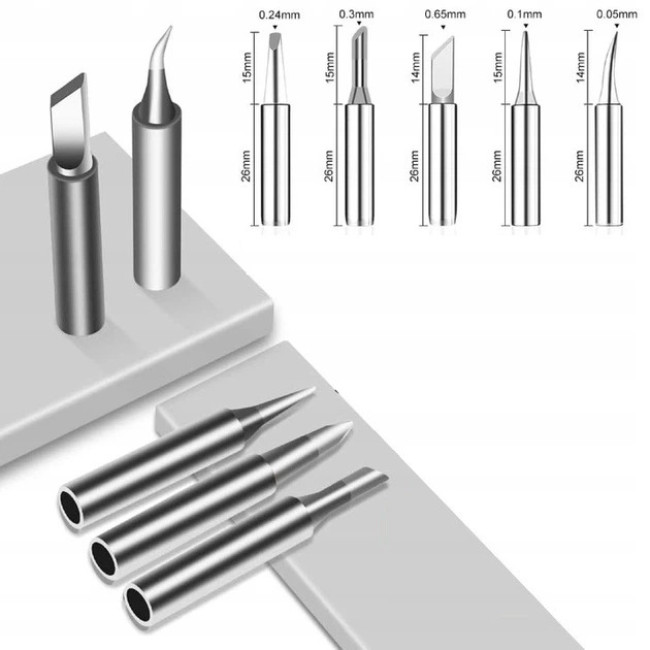 Електричний паяльник Mar-Pol XL Kit 80Вт 220-480°C і набір інструментів для пайки (M79345)