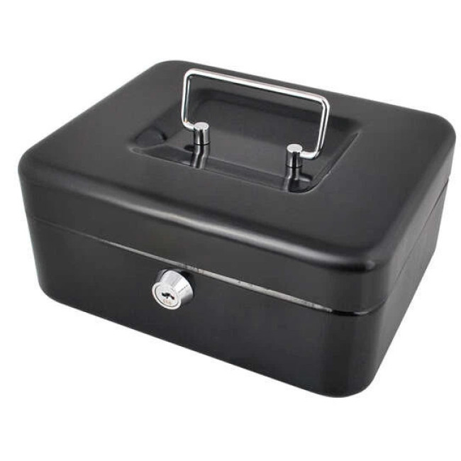 Велика металева касета для грошей Malatec 822 сейф каса - 20х16х9 см