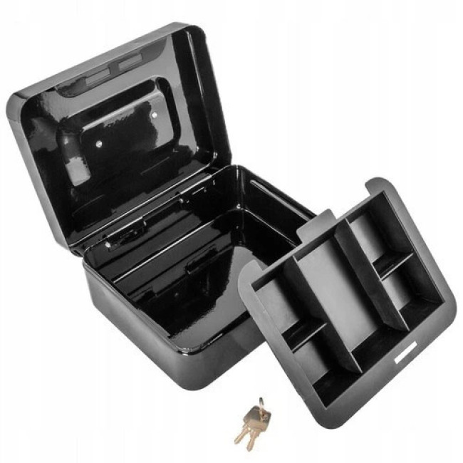 Велика металева касета для грошей Malatec 822 сейф каса - 20х16х9 см