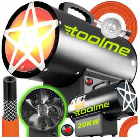 Теплова пушка газова Toolme 20кВт (Польща)