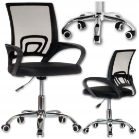 Офісне крісло Care Life Black Mesh