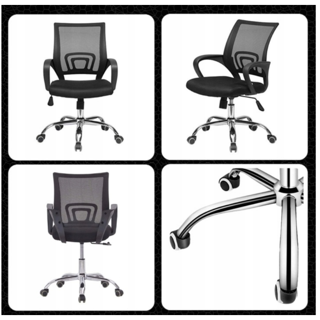 Офісне крісло Care Life Black Mesh