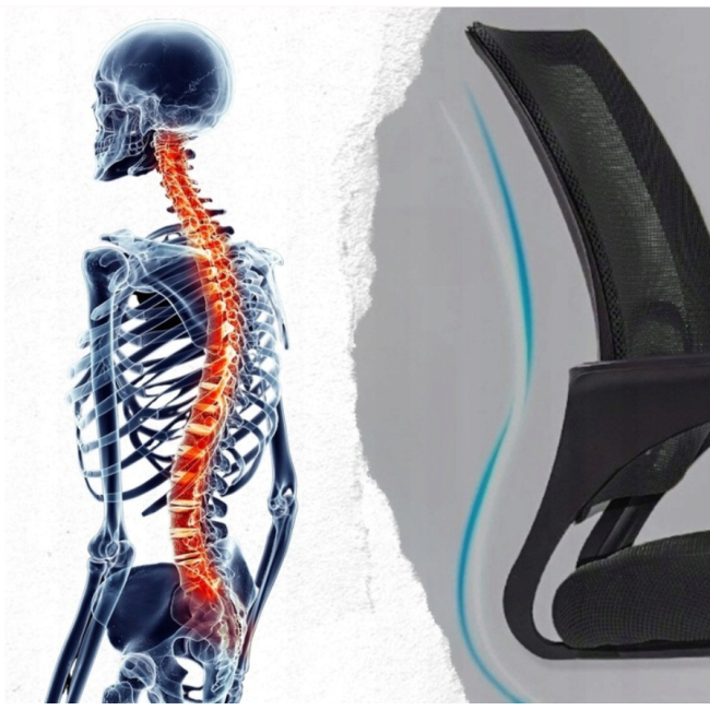 Офісне крісло Care Life Black Mesh