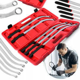 Набір ключів для натягувачів ременя ГРМ Mar-Pol M57637, довгі ключі 470 мм, 12-гранні ключі ключі 47