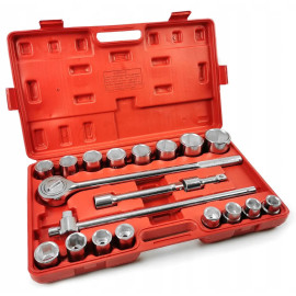 Набір торцевих ключів Mar-Pol M58252 3/4'' 6-гранні 21шт. 19-50 мм Польща