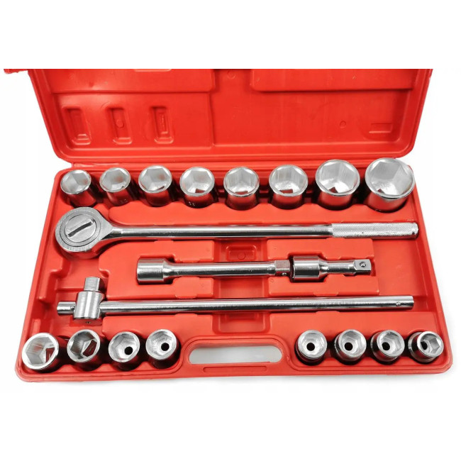 Набір торцевих ключів Mar-Pol M58252 3/4'' 6-гранні 21шт. 19-50 мм Польща