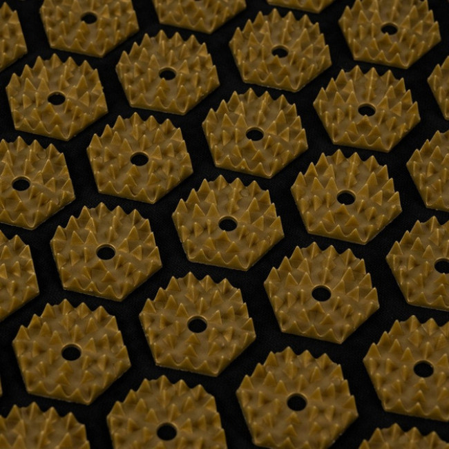 Массажный коврик акупунктурный для точечного массажа с подушкой Trizand + 2 массажных шарика (23375)