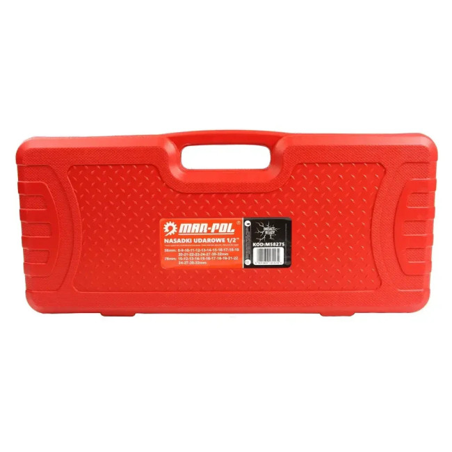 Набор ударных торцевых головок 1/2" 8-32 мм 35 шт Mar-Pol M58275