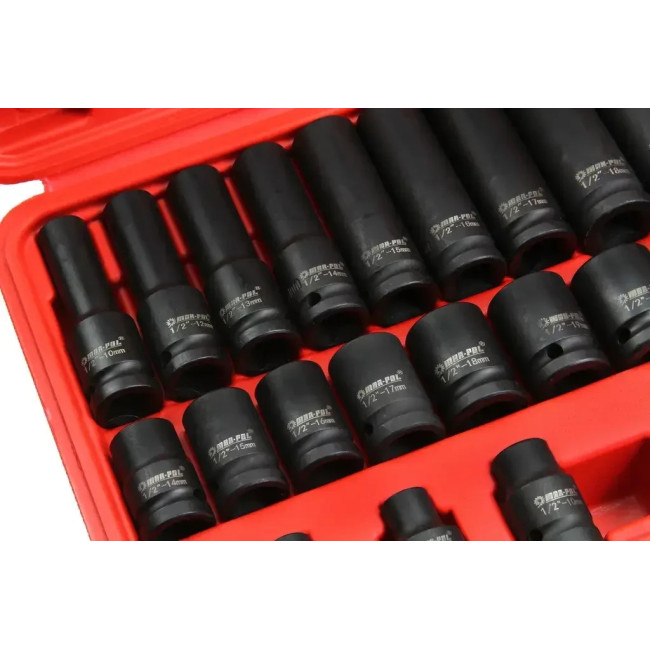 Набор ударных торцевых головок 1/2" 8-32 мм 35 шт Mar-Pol M58275