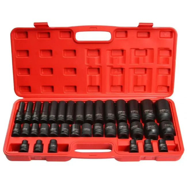 Набор ударных торцевых головок 1/2" 8-32 мм 35 шт Mar-Pol M58275