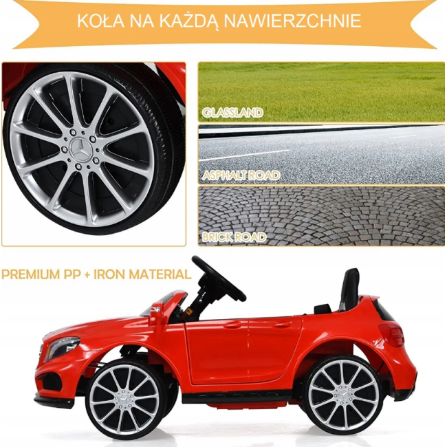 Детский електромобіль MERCEDES GLA 4x4 12V червоний PlayHouse (Польща)