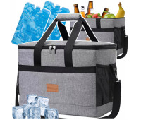 Термосумка Trizand 40 л сумка холодильник 47 x 28,5 x 30 см + 2 акумулятори холоду (23843)