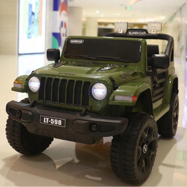 Детский электромобиль JEEP LT 4x4 зелёный PlayHouse (Польша)