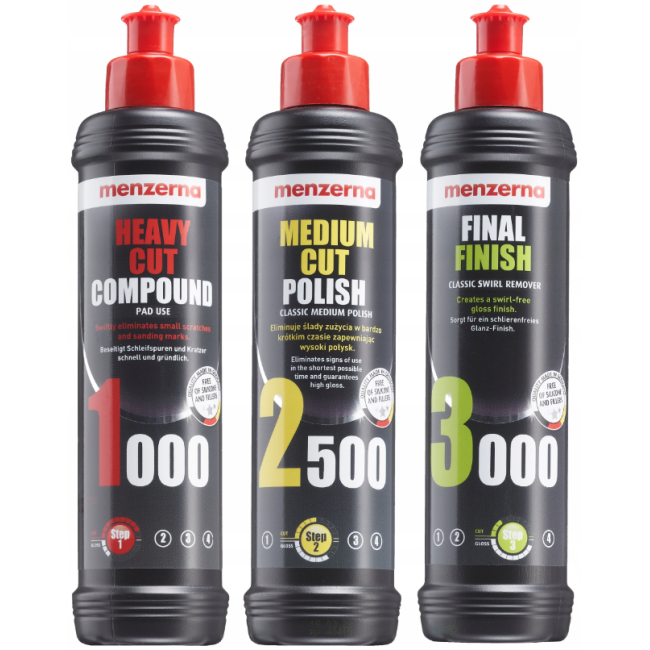 Полировочная машинка Majster Polska 2600Вт + 4xгубка + полировальная паста MENZERNA (Польша)