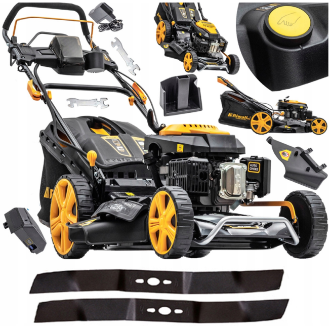 Газонокосилка бензинова Riwall 71л 53см (Чехія)