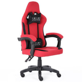 Геймерське-офісне крісло з тканини INFINI SYSTEM Red