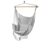 Гамак - бразильське крісло сіре Gardlov 23671 + 2 подушки