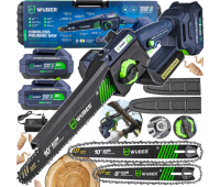 Акумуляторна пила ланцюгова + 2 акумулятори 2 Ач 20 В + 2 шини Wuber (Польща)