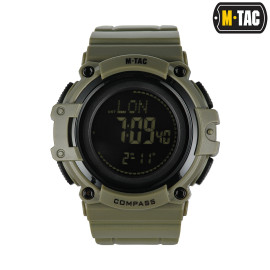 Часы водонепроницаемые с компасом M-Tac 2233 (50010001) Army Green