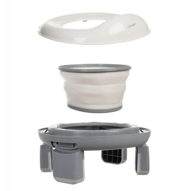 Дитячий дорожній горщик складний и портативний з 5 рулонів пакетів Kruzzel (25510)