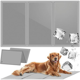 Охлаждающий коврик для животных 110 х 70 см Серый