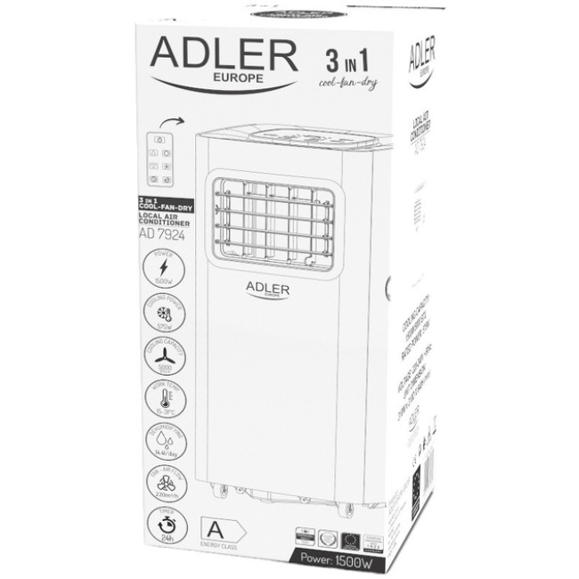 Кондиціонер мобільний Adler AD 7924