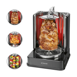 Электрошашлычница мультигриль Bomann Vertical Multi-Grill 1400 Вт, 3 в 1 гриль + шашлык + шаурма (DV