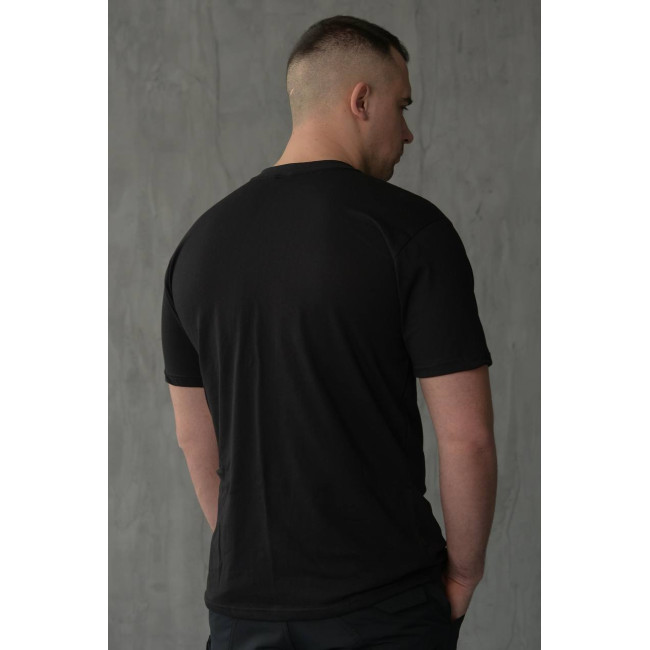 Чоловіча футболка CoolMax MILITARY ПЛЮС чорна