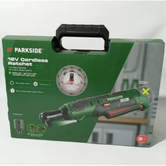 Аккумуляторный угловой гайковерт Parkside PAR 12 B1 (54 Нм, 3/8