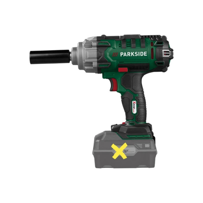 Акумуляторний ударний гайковерт PARKSIDE - Модель - PASSK 20-LI C3 (Без акумулятора і зарядного пристрою) - Комплектація - кейс + 4 насадки