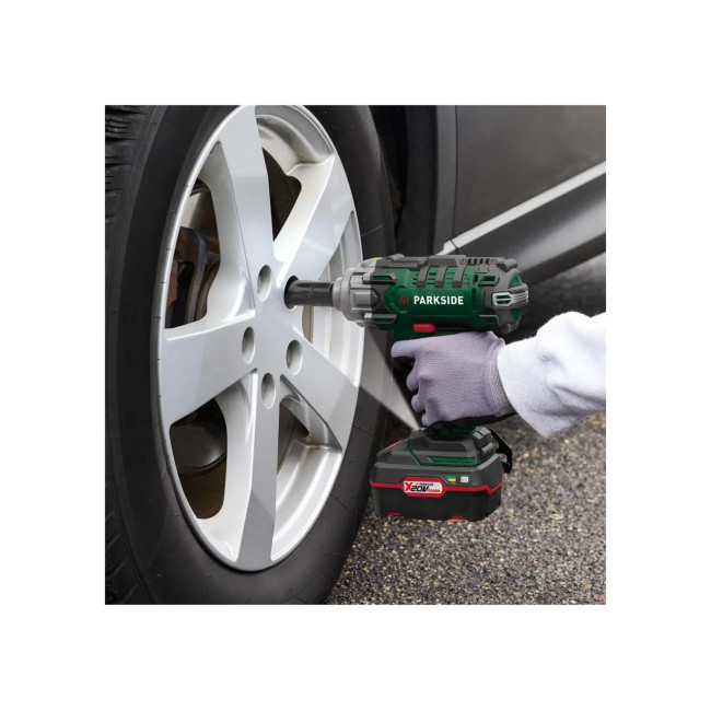 Акумуляторний ударний гайковерт Parkside PASSK 20-Li C4 400 Нм