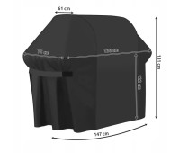 Чохол для садового гриля від дощу та пилу 147х61х122 см із сумкою Kaminer (15184)
