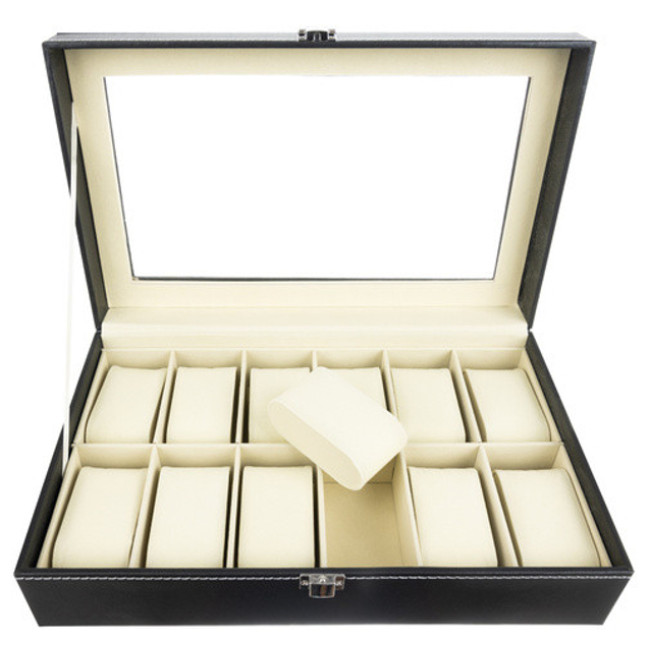 Органайзер для годинників, браслетів і прикрас Soulima 12 відділень 30.5 x 20.5 x 8 см (12534)