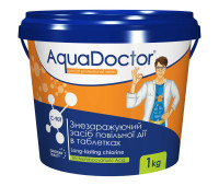 Хлор для басейна тривалої дії AquaDoctor C-90T 1кг