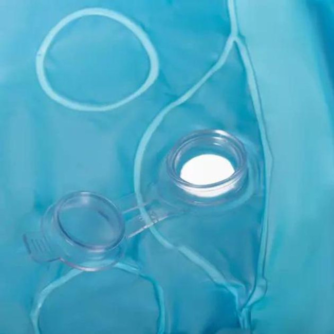 Надуний дитячий басейн Kruzzel 20932, круглий, 58 л, синій/кольоровий