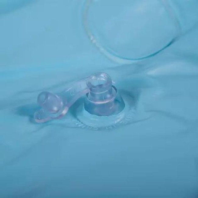 Надуний дитячий басейн Kruzzel 20932, круглий, 58 л, синій/кольоровий