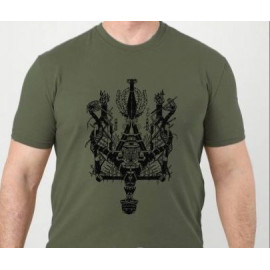 Футболка с принтом MILITARY PLUS олива (MLPLO18)