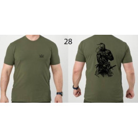 Футболка з принтом MILITARY PLUS олива (MLPLO28)