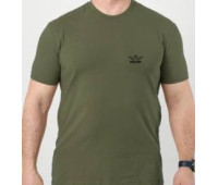 Футболка з принтом MILITARY PLUS олива (MLPLO31)
