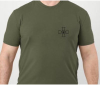 Футболка з принтом MILITARY PLUS олива (MLPLO36)