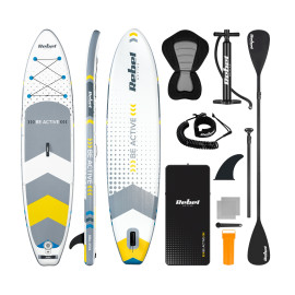 SUP дошка 350см Rebel ACTIVE RBA-4501-WH с аксессуарами сапборд 170 кг 350 x 81 х 15 см White