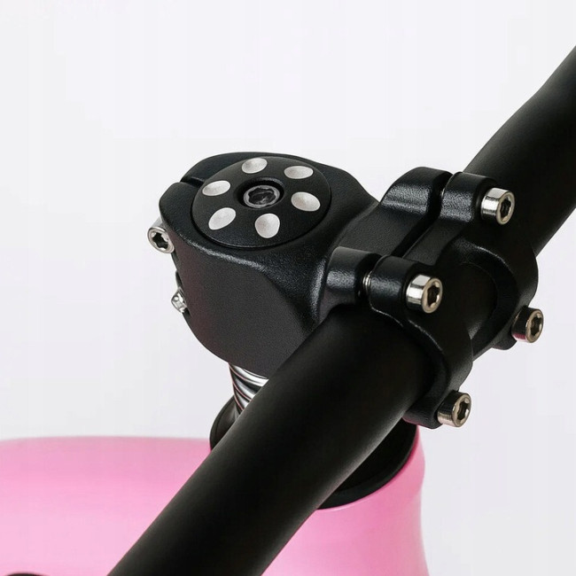 Беговел детский Kruzzel возраст 2+ диаметр колес 12" + плечевой ремень Розовый (25768)